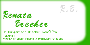 renata brecher business card